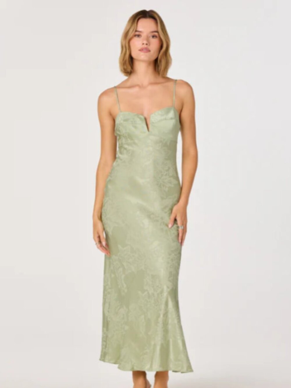 NWT Astr The Label Tyla Satin Dress